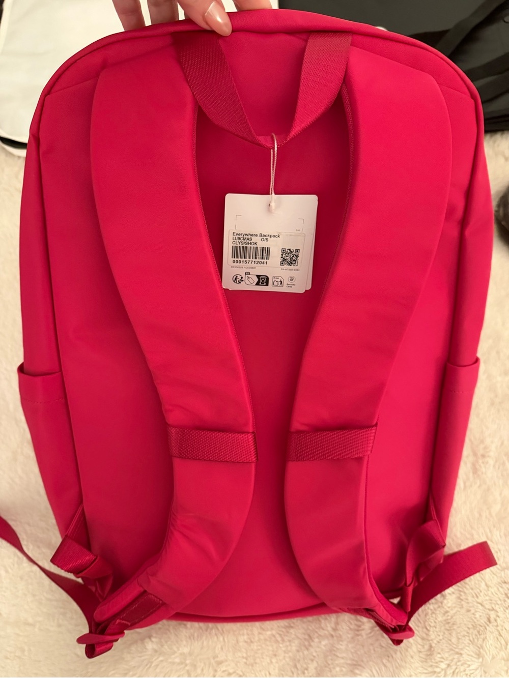 Lululemon NWT Everywhere Backpack 22L Pink Water Repellent - Picture 6 of 15